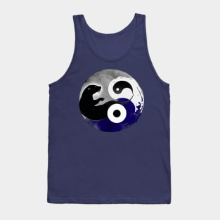 Sea otter swimming in the ocean of time - Ying yang design Tank Top